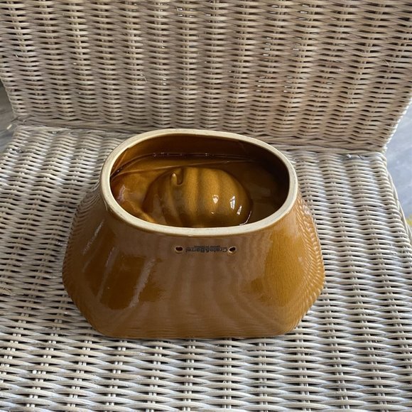 CRATE & BARREL STONEWARE CRANBERRY MOLD THANKSGIVING PUMPKIN FALL HALLOWEEN - Picture 8 of 9